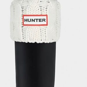 Hunter boots: knitted cuff tall boot socks
